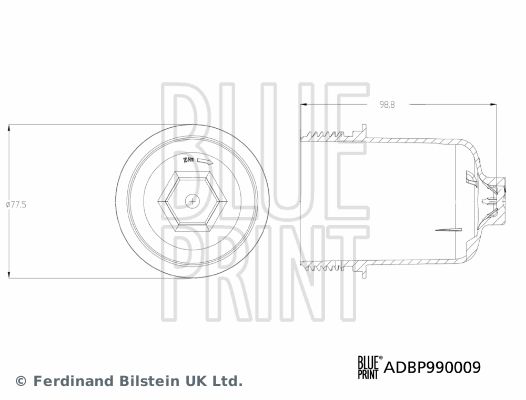 BLUE PRINT Крышка корпуса, полуавт.коробка передач (КПП полуа ADBP990009